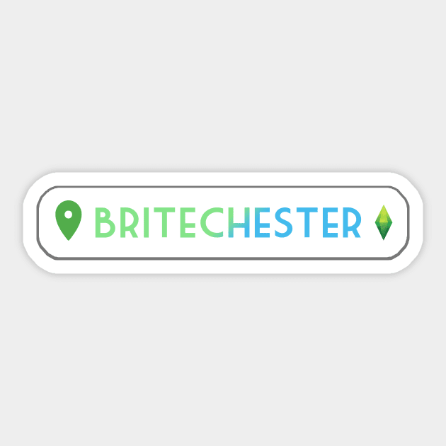 Britechester Location- The Sims 4 Sticker by BurritoKitty